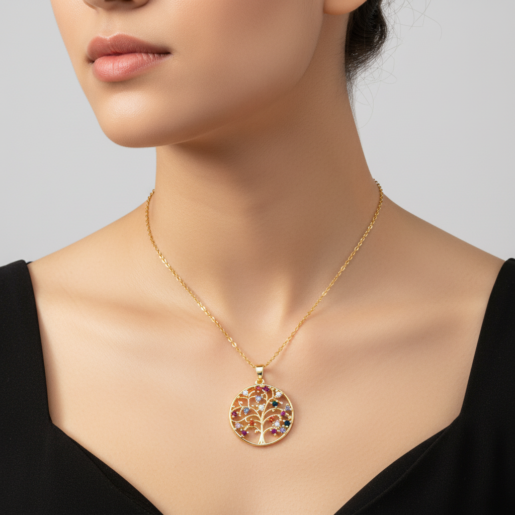 Eleganter Lebensbaum-Anhänger - TreeGlitter 