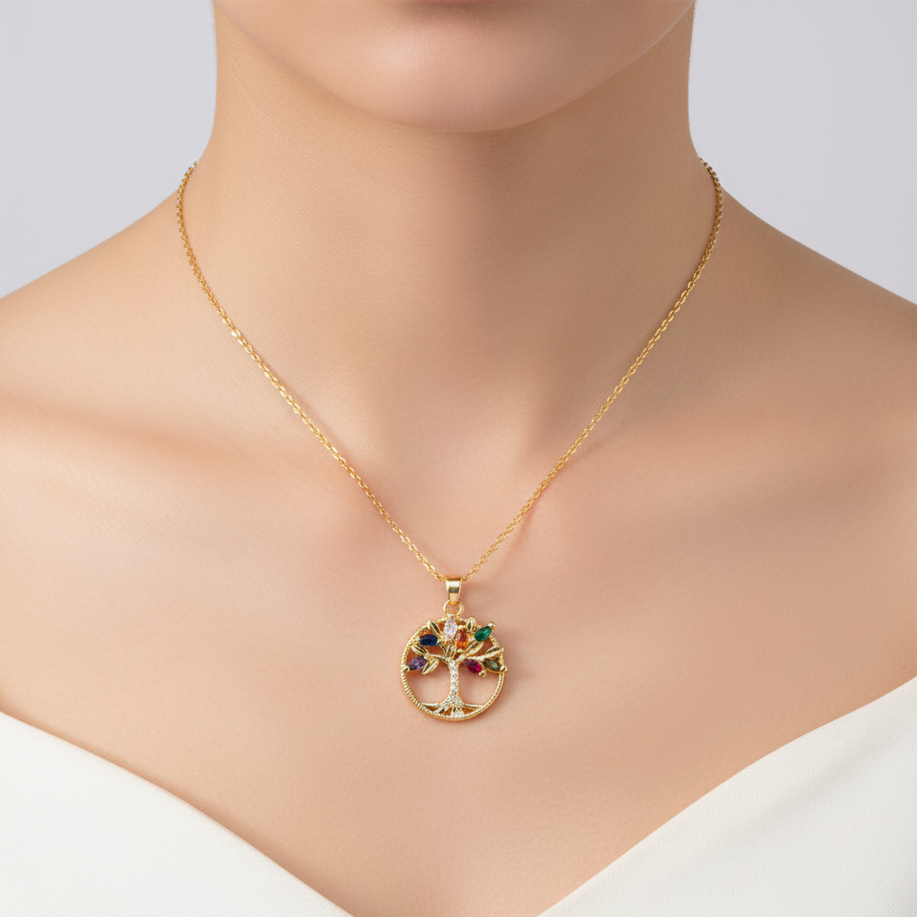 Eleganter Lebensbaum-Anhänger - TreeGlitter 