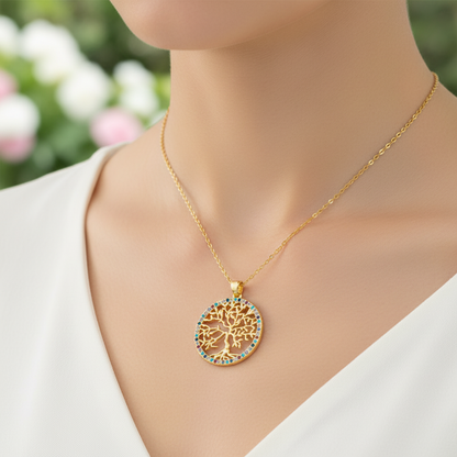 Eleganter Lebensbaum-Anhänger - TreeGlitter 