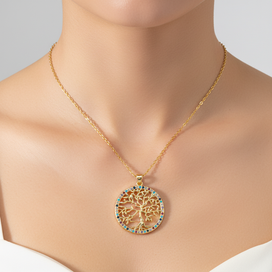 Eleganter Lebensbaum-Anhänger - TreeGlitter 