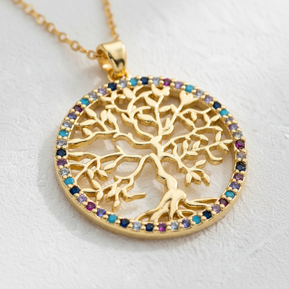 Eleganter Lebensbaum-Anhänger - TreeGlitter 