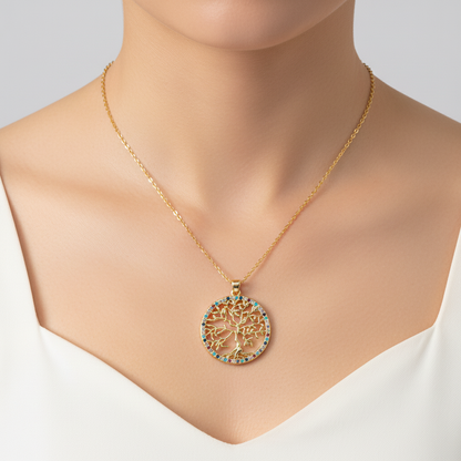 Eleganter Lebensbaum-Anhänger - TreeGlitter 