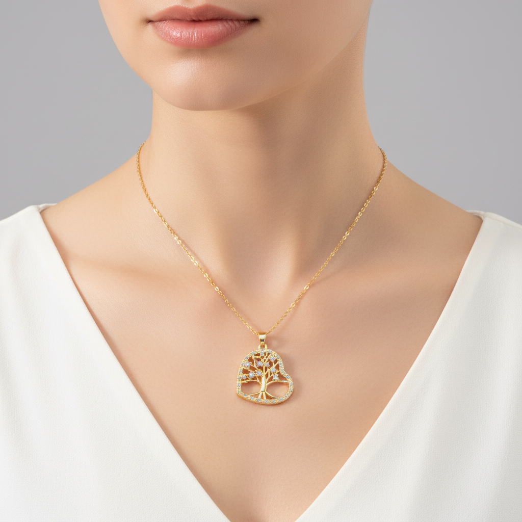 Eleganter Lebensbaum-Anhänger - TreeGlitter 