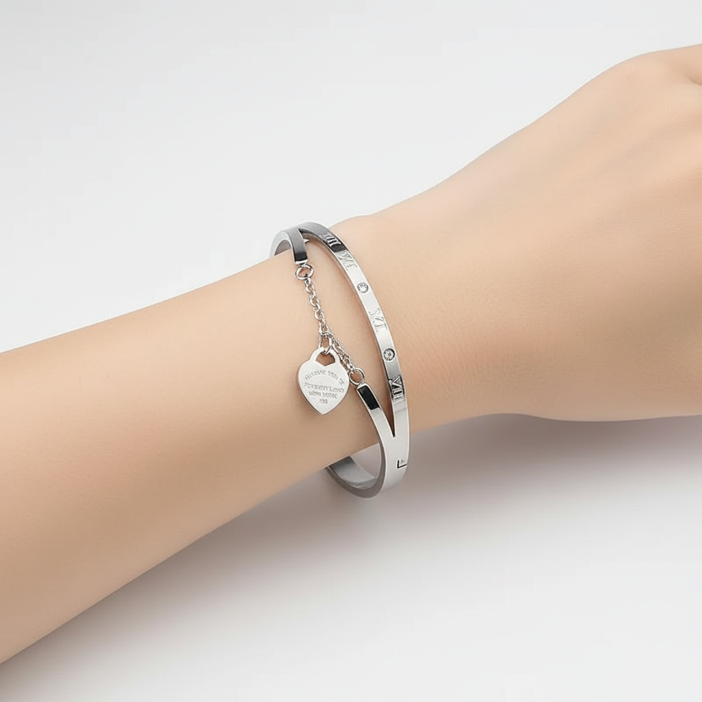 Elegantes Armreifdesign - HeartEmbrace 