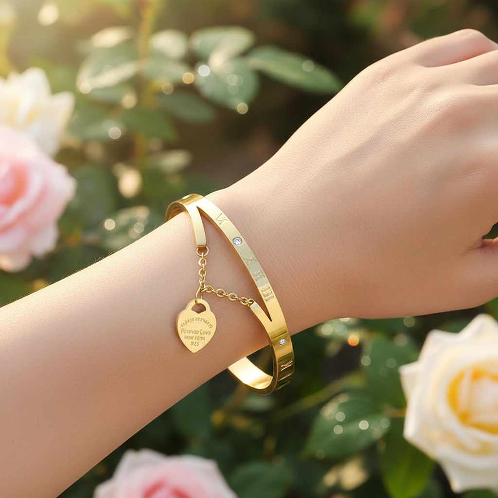 Elegantes Armreifdesign - HeartEmbrace 