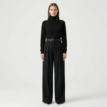 Elegantes Rollkragen-Hosen-Set Für Damen - Joanne