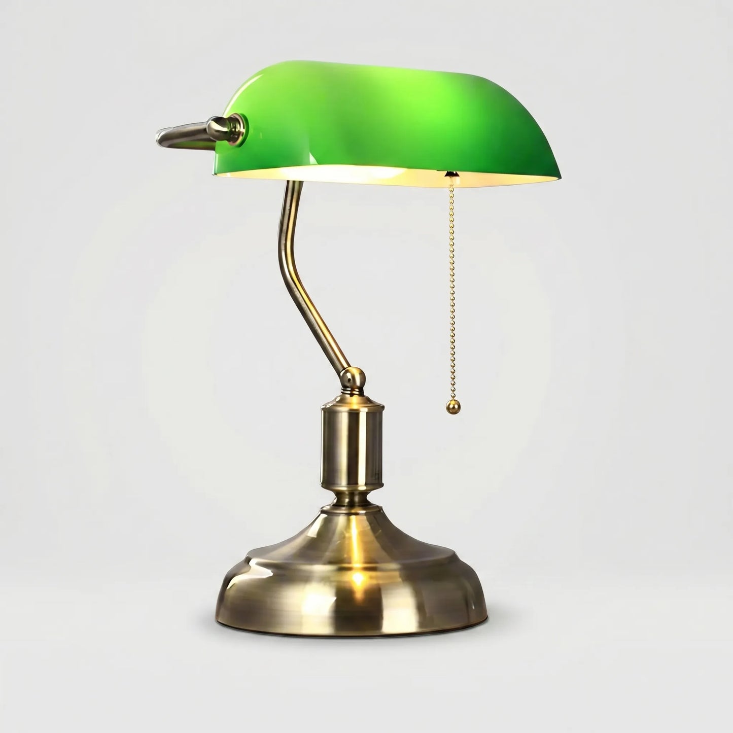 European-Style Banker Table Lamp -  Clarevox