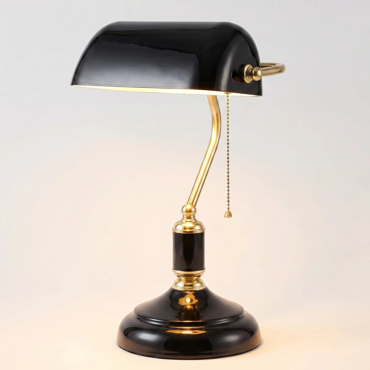 European-Style Banker Table Lamp -  Clarevox