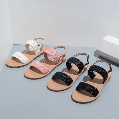Flache Sommersandale mit rutschfester Sohle – Elina