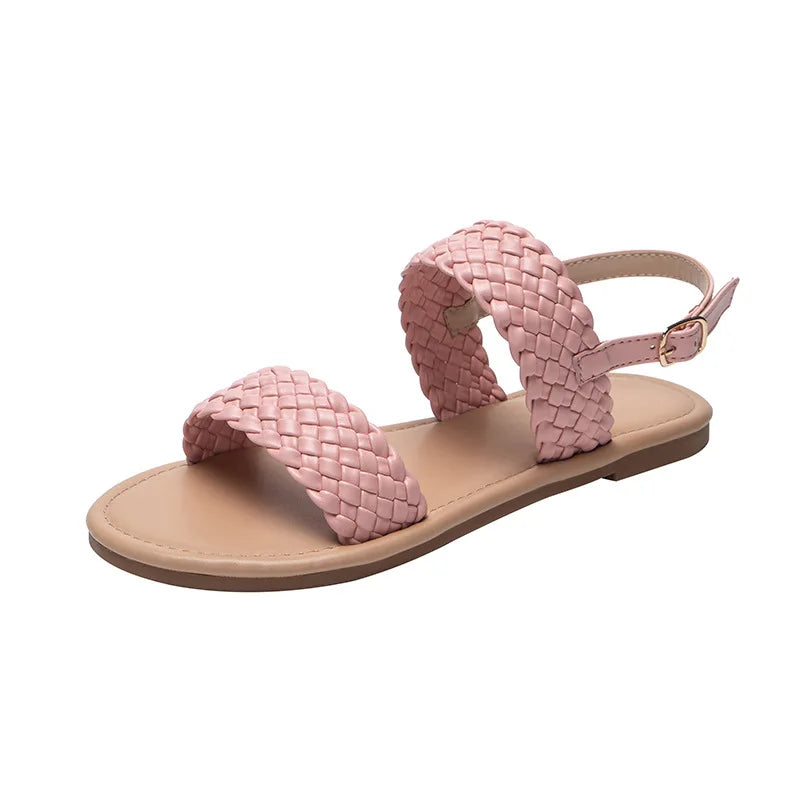Flache Sommersandale mit rutschfester Sohle – Elina
