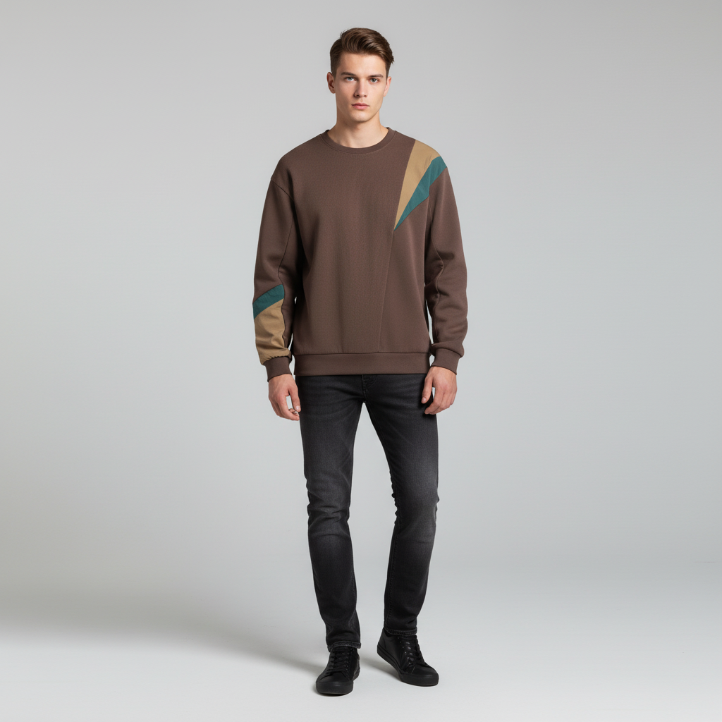 Farbe-Block Design Pullover - Nils