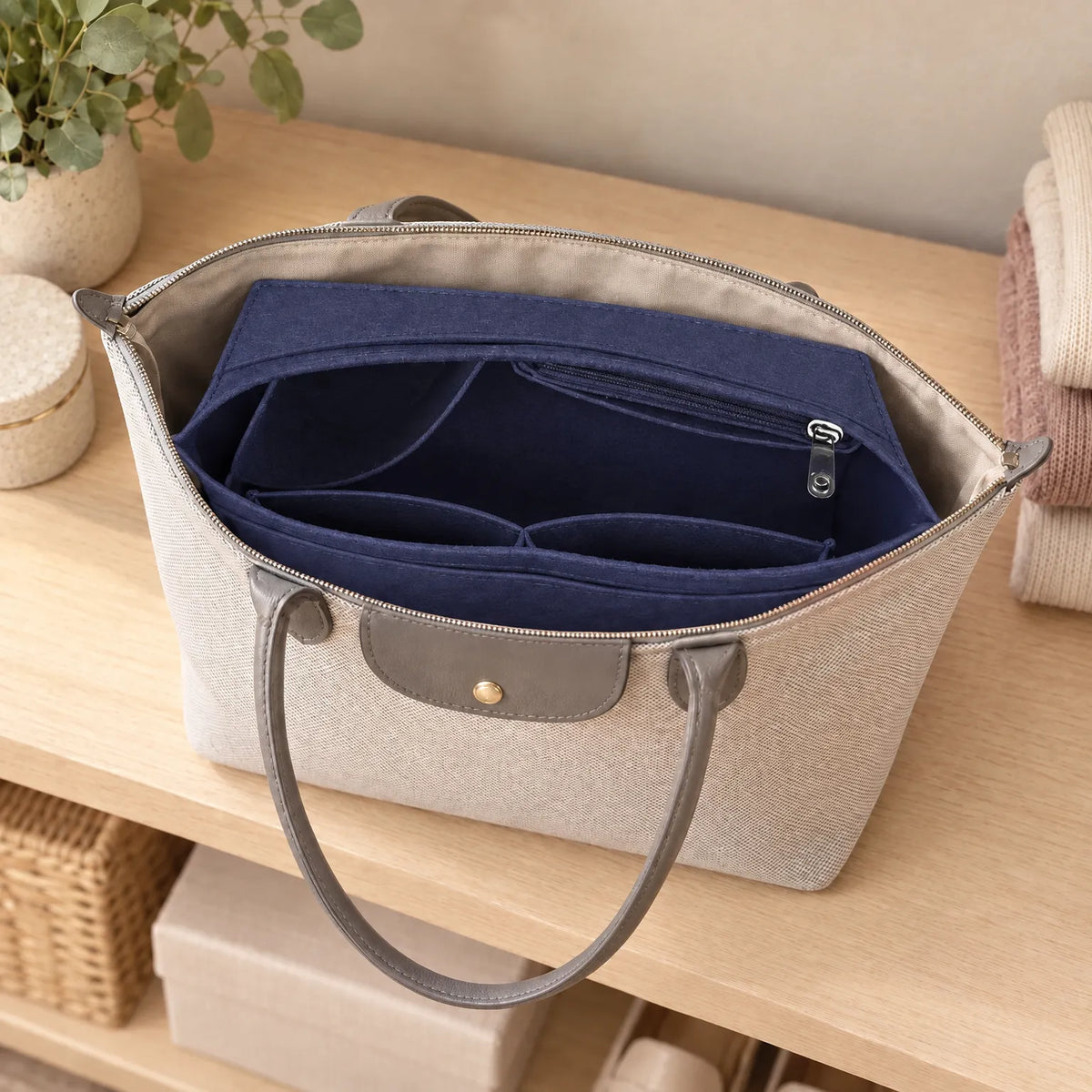 Felt Bag Organizer Insert For Tote Bags