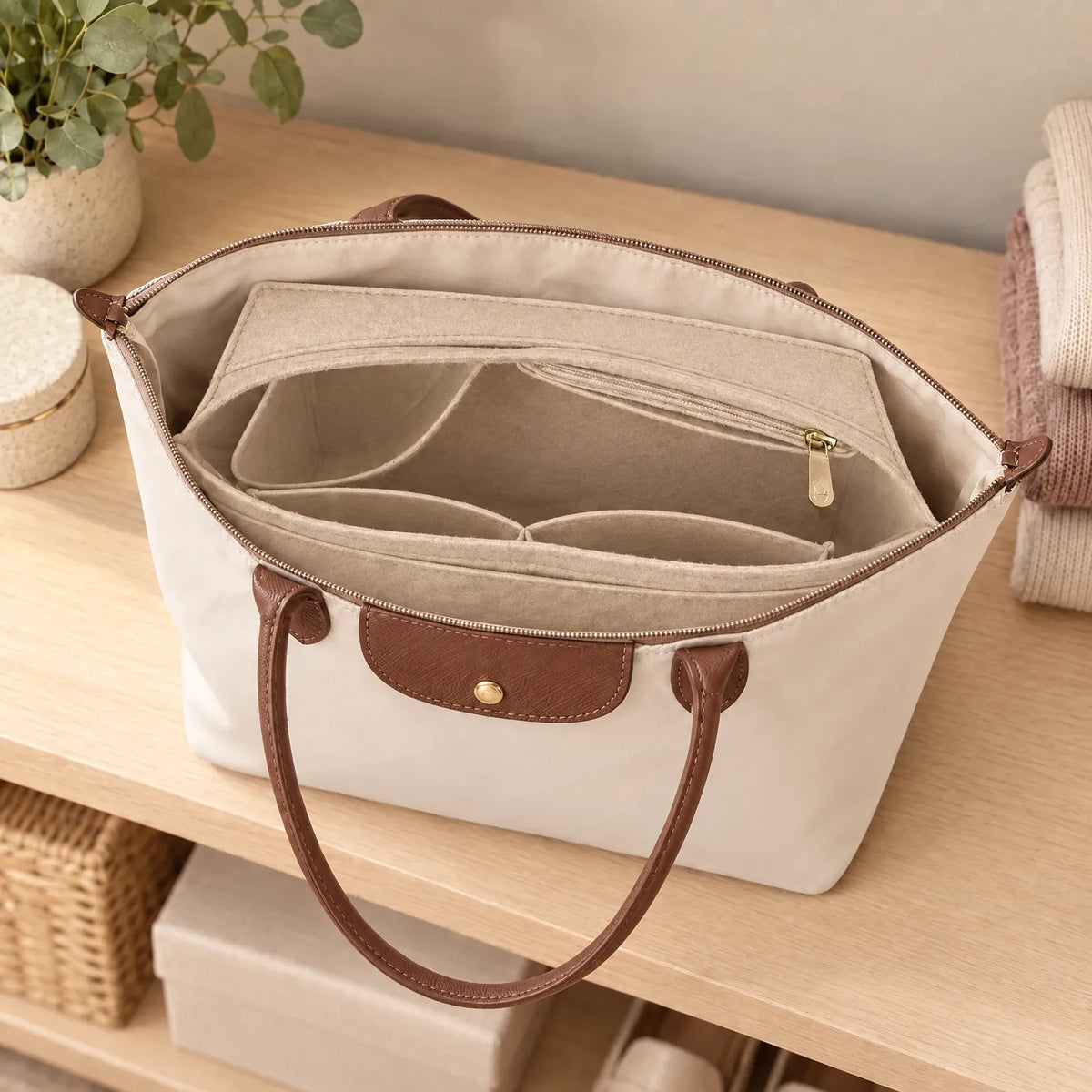 Felt Bag Organizer Insert For Tote Bags