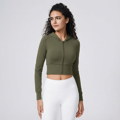 Figurnahe Trainingsjacke Elastisch - Iris
