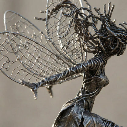 Fijne 2D-Metalen Tuinsculptuur Voor Buiten - ElvenWhim