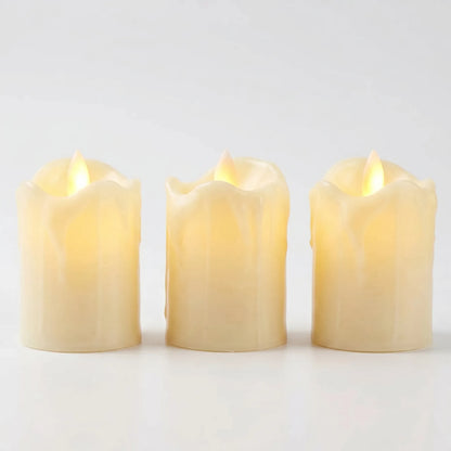 Flameless LED Pillar Candle Set -  Glowfest