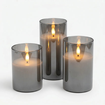 Flameless LED Pillar Candles -  Glowera