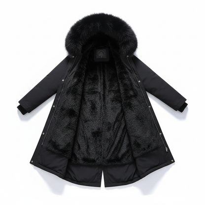 Fleece Parka Mit Kapuze -  Silvia