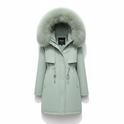 Fleece Parka Mit Kapuze -  Silvia