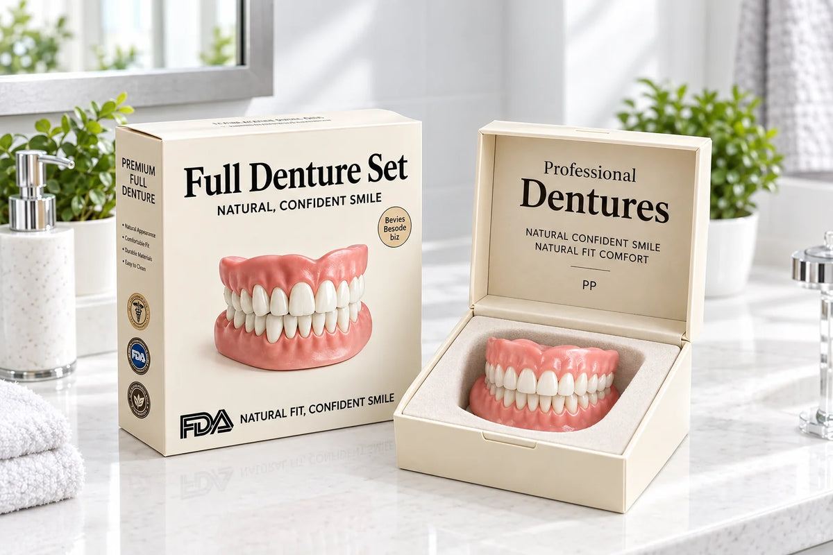 Flexible Fake Teeth To Go Over Real Teeth – Upper & Lower Jaw