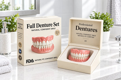 Flexible Fake Teeth To Go Over Real Teeth – Upper & Lower Jaw