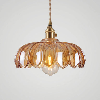 Floral Glass Pendant Ceiling Light -  Petalux
