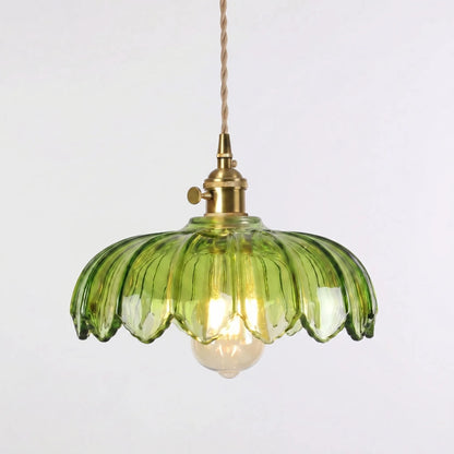 Floral Glass Pendant Ceiling Light -  Petalux