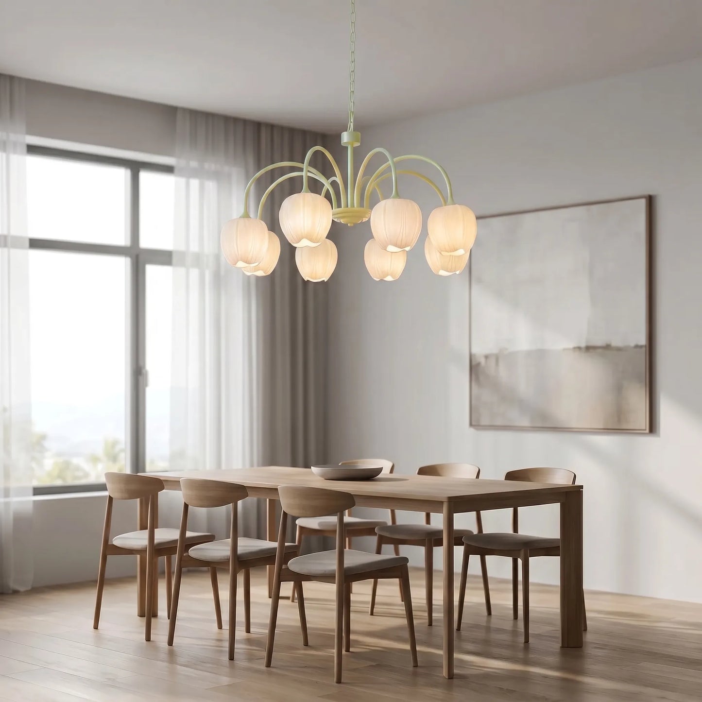 Floral Inspired Ceiling Chandelier -  BloomGleam