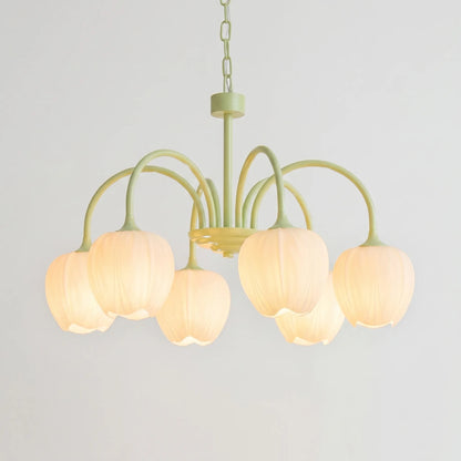 Floral Tulip-Inspired Ceiling Chandelier -  Floriven