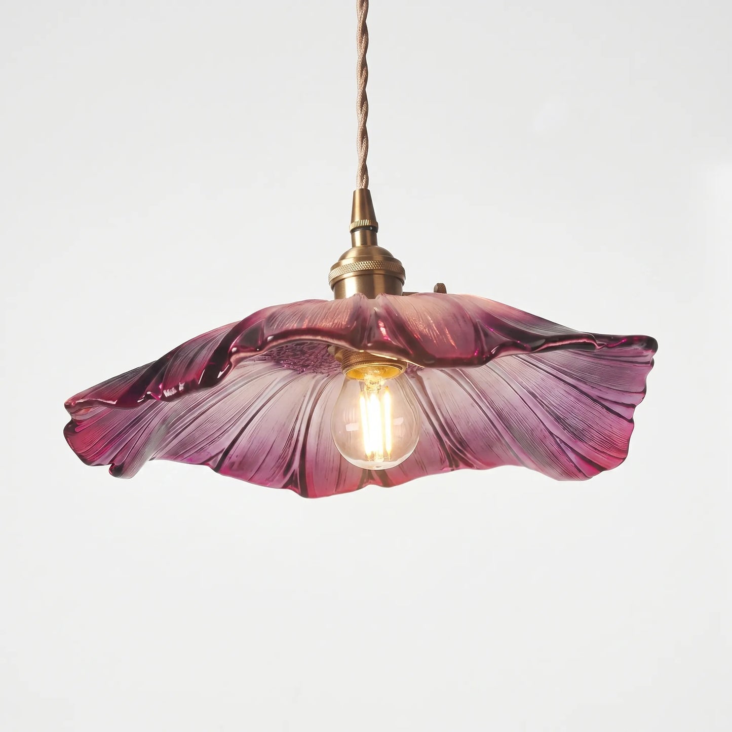 Flower-Shaped Glass Pendant Light -  Bloriva