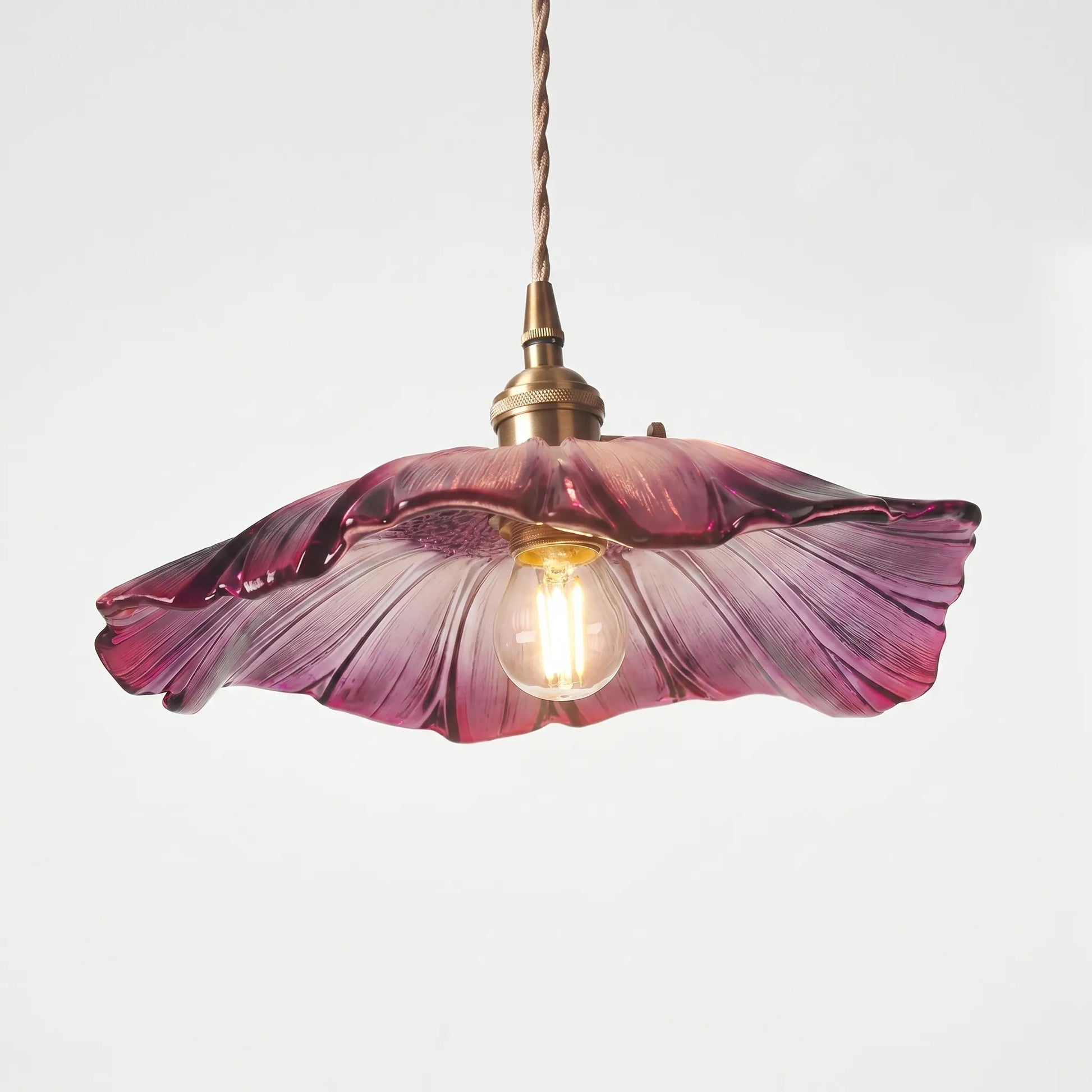 Flower-Shaped Glass Pendant Light -  Bloriva