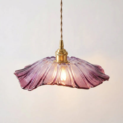 Flower-Shaped Glass Pendant Light -  Bloriva