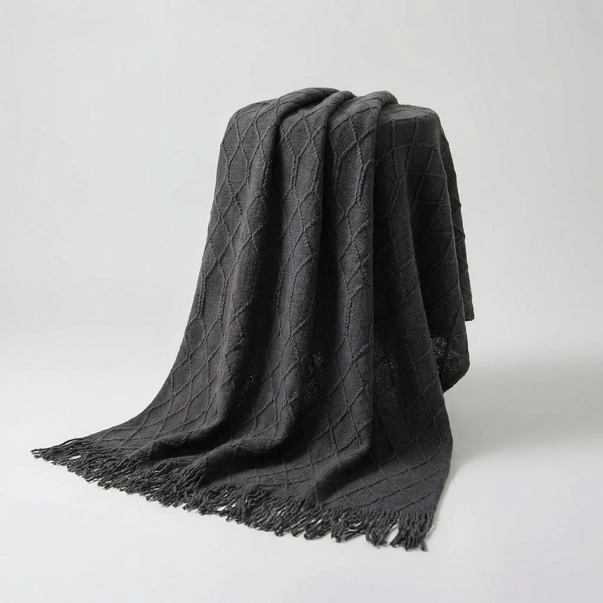 Gebreide Bankdeken In Scandinavische Stijl - Cozydrift