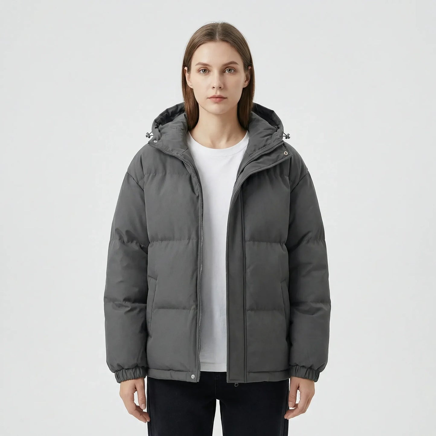 Gefütterte Winterjacke Mit Kapuze - Shawna