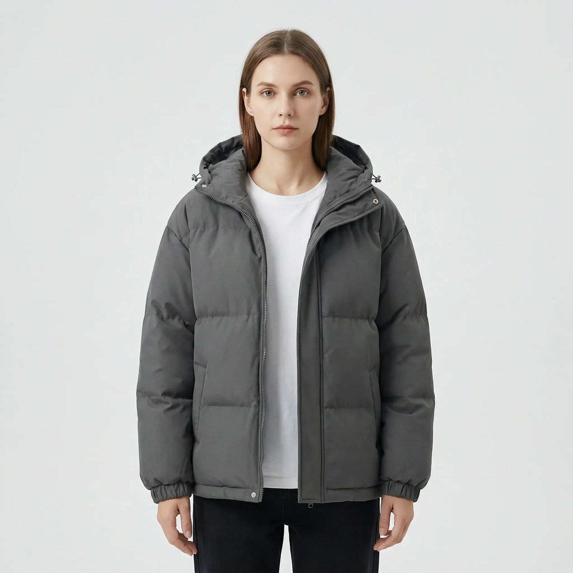 Gefütterte Winterjacke Mit Kapuze - Shawna