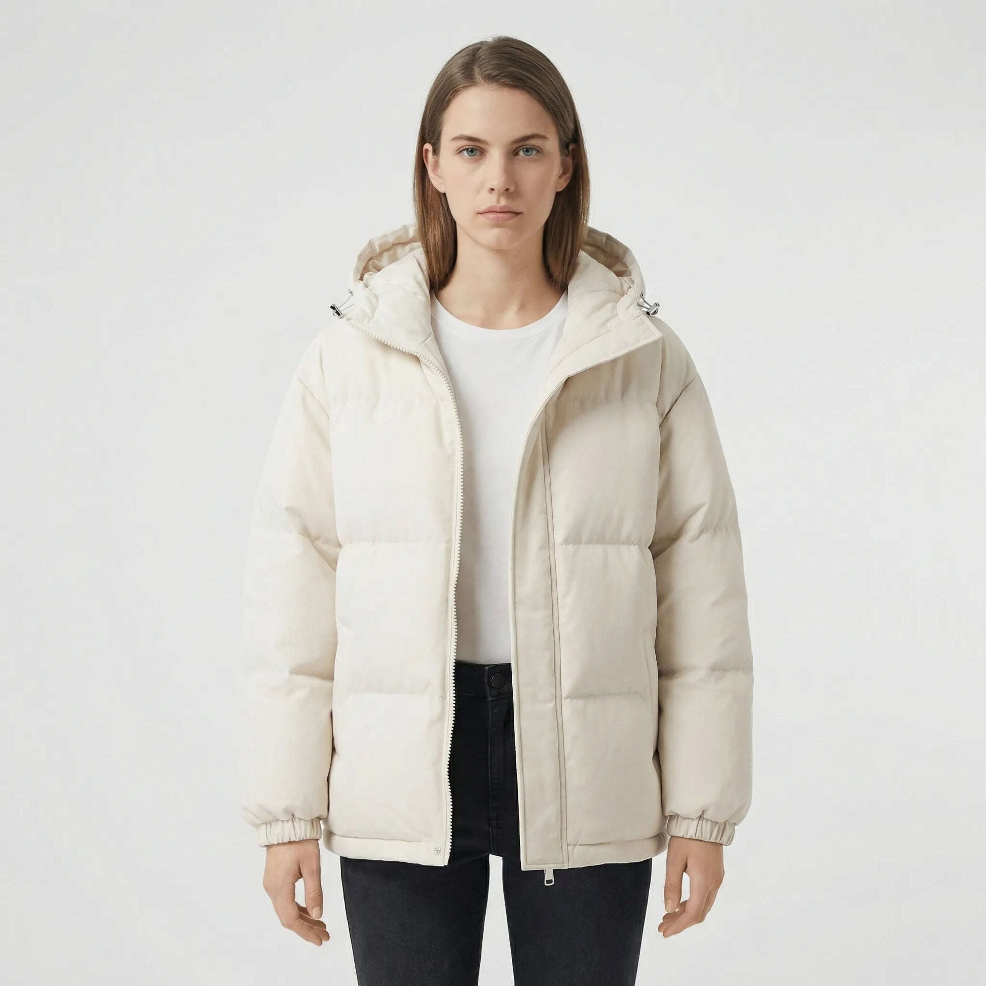 Gefütterte Winterjacke Mit Kapuze - Shawna