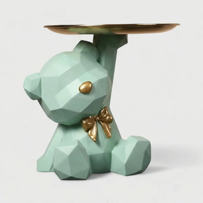 Geometrisch Beerfiguur Met Schaaltje - Furnello