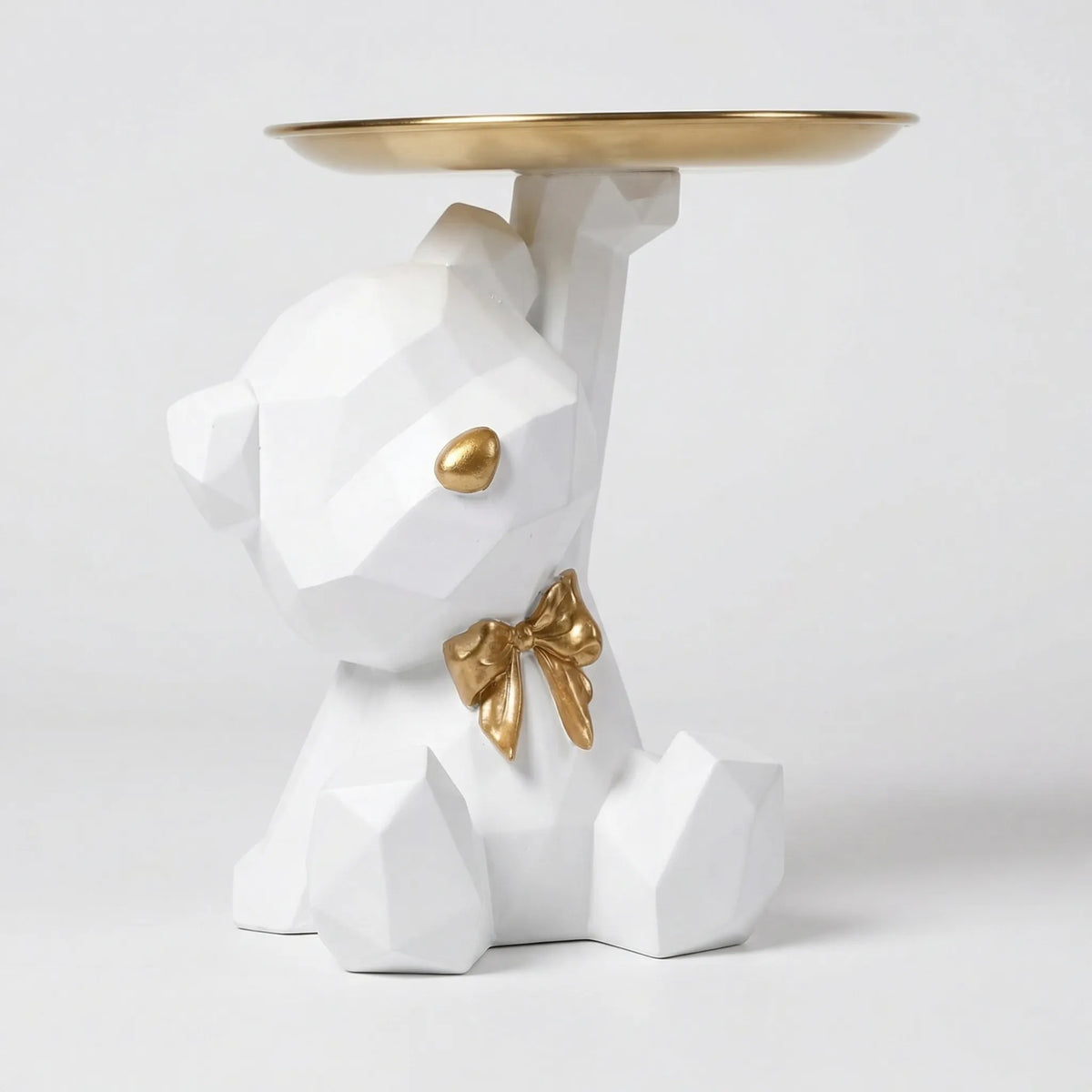 Geometrische Berenfiguur Met Dienblad - Facetivo