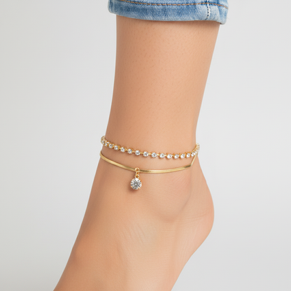 Geometrische Fußkette - LegShine 