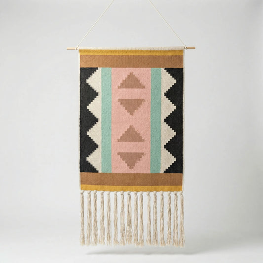 Geometrischer Boho-Wandbehang - Garduraft