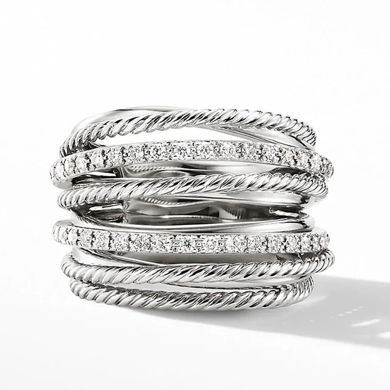 Geometrischer Designring - OfficeElegance 