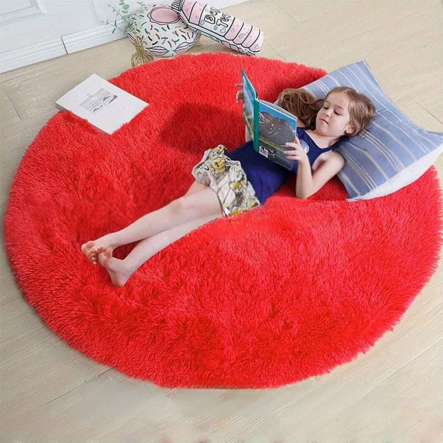 Runder Fluffy Teppich - Clouda