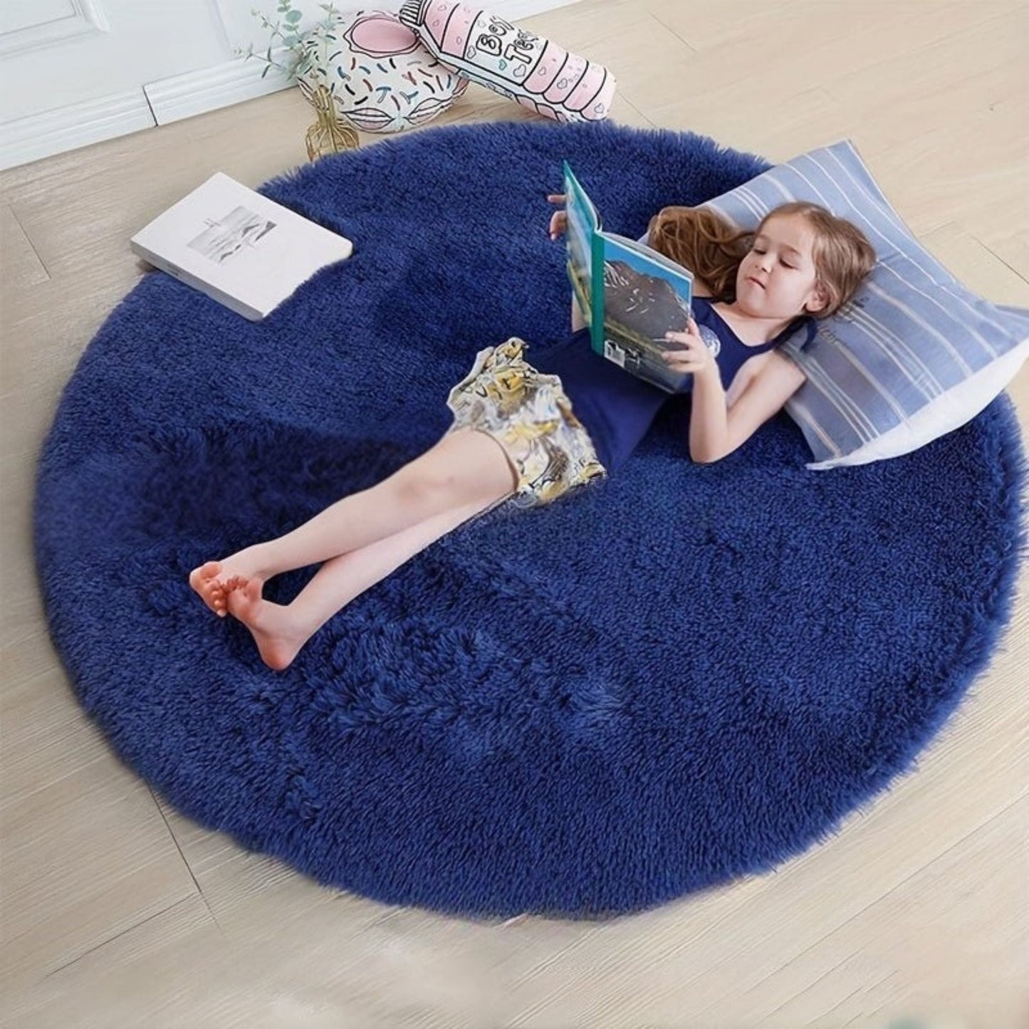 Runder Fluffy Teppich - Clouda