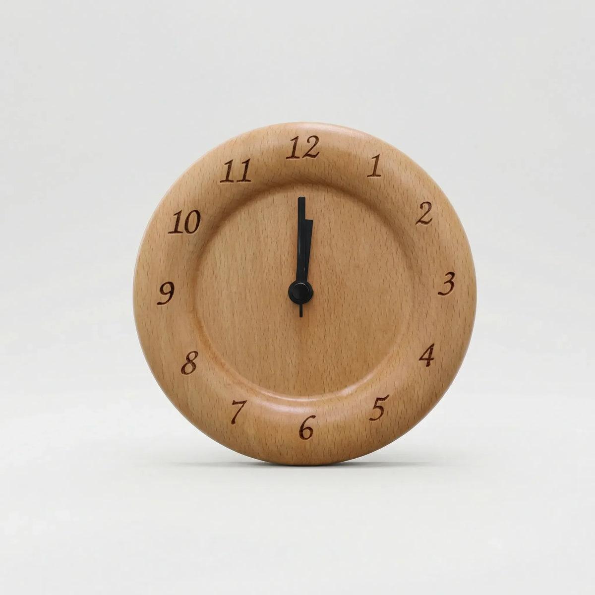 Geruisloze Analoge Wekker Met Natuurlijke Uitstraling - Woodtick