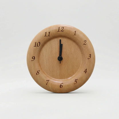Geruisloze Analoge Wekker Met Natuurlijke Uitstraling - Woodtick