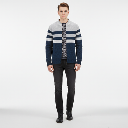 Gestreiftes Strickpullover - Karl