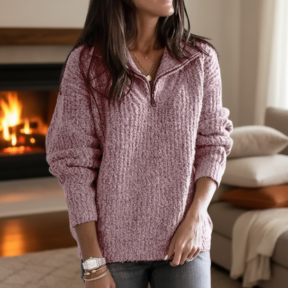 Gestrickter Herbstpullover - Regina