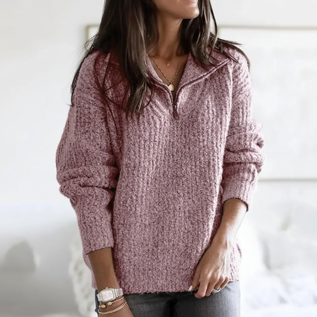 Gestrickter Herbstpullover - Regina