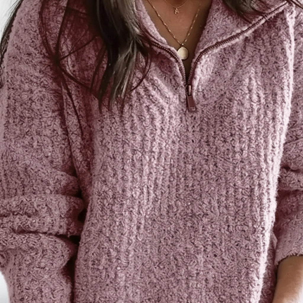 Gestrickter Herbstpullover - Regina