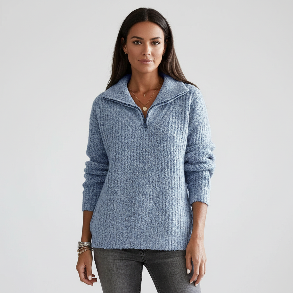 Gestrickter Herbstpullover - Regina